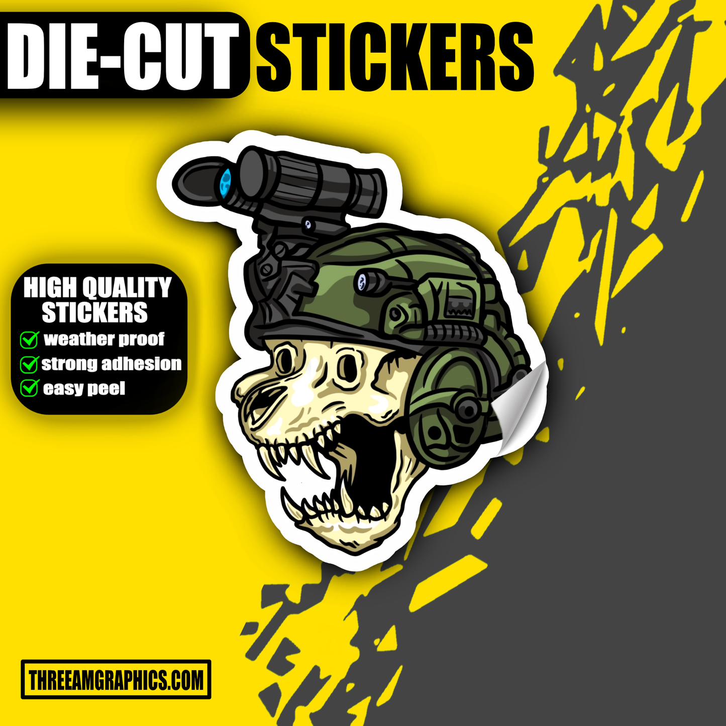 Collection of vibrant custom stickers featuring unique designs, colors, and graphics