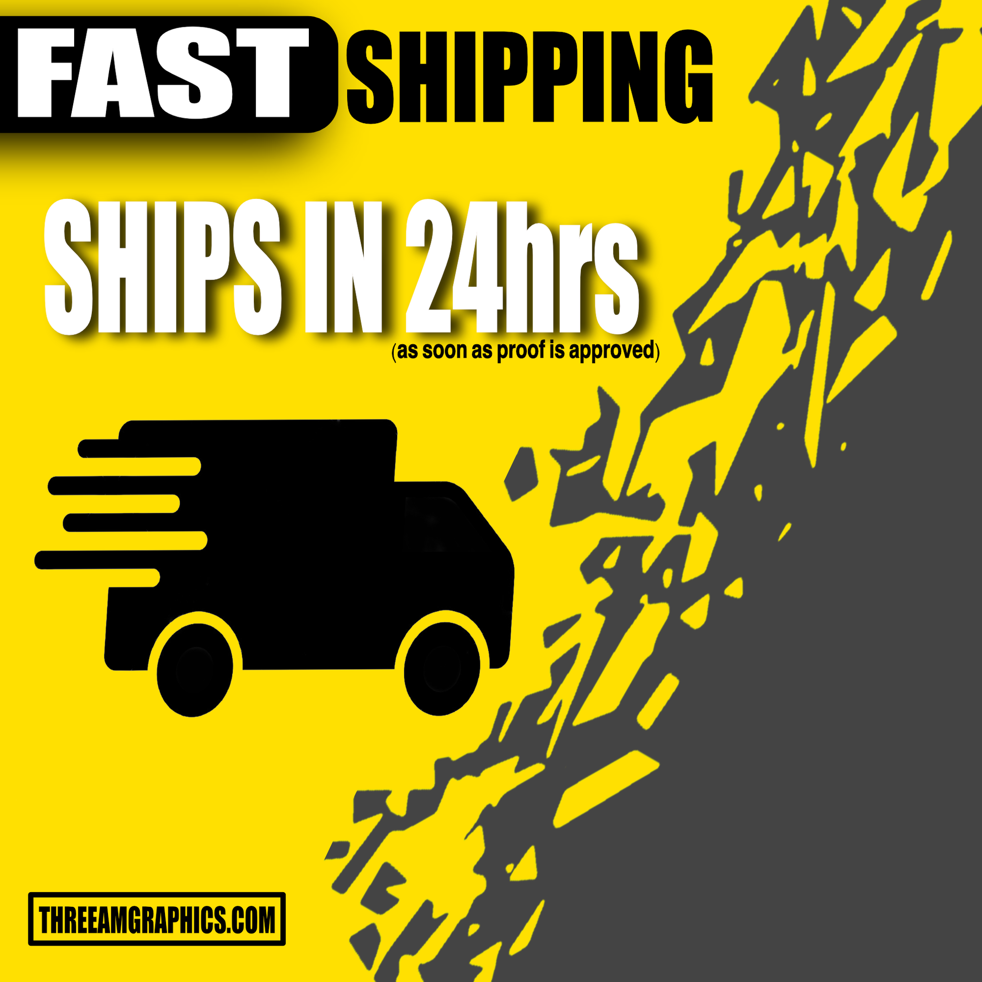 Image of custom QR code stickers with a 'Fast Shipping' label, emphasizing quick delivery options