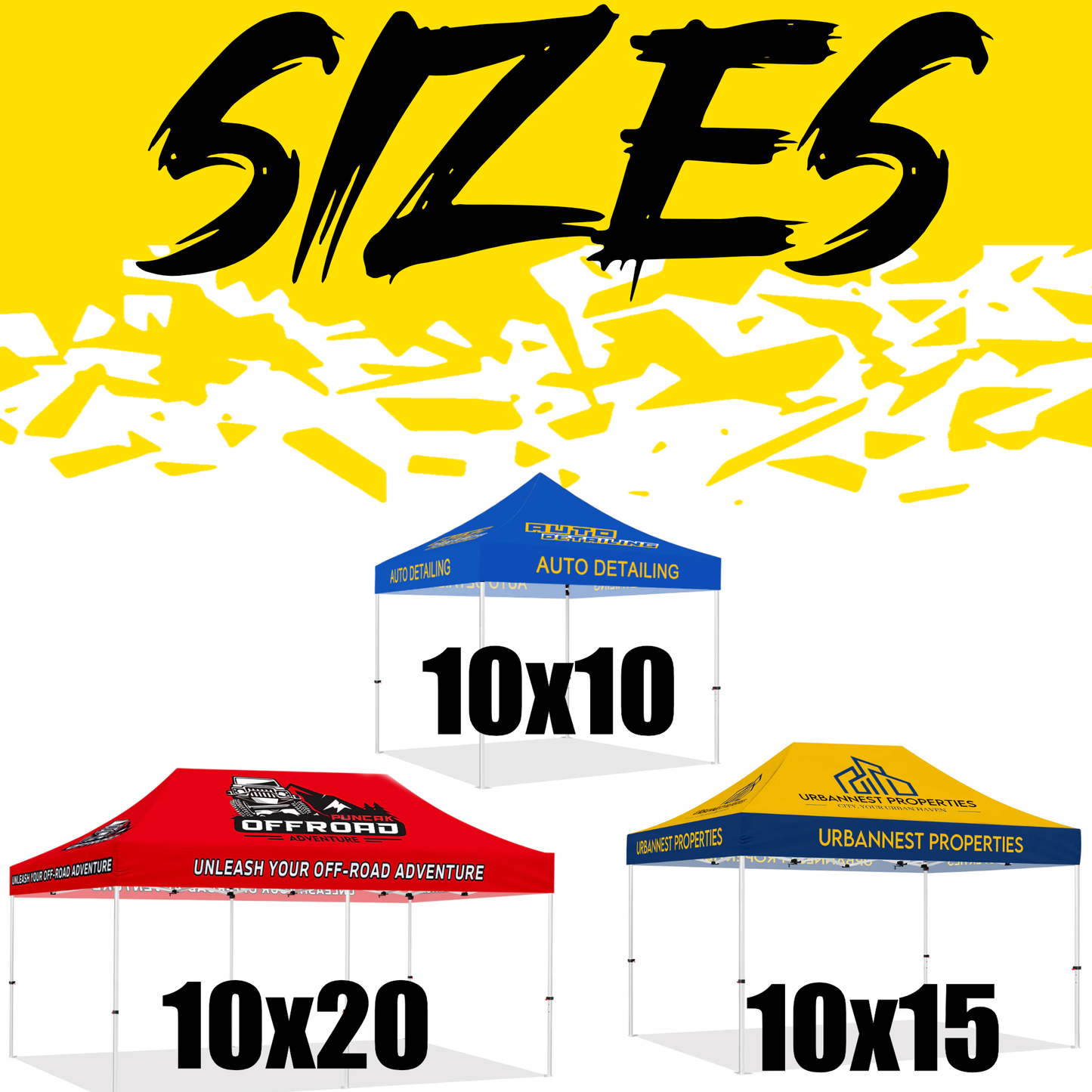 Custom Canopy Replacement Top made from durable, UV-resistant polyester fabric, featuring full-color printing for logos and graphics. Ideal for replacing worn-out canopy covers, providing weather-resistant protection and a professional look for outdoor events, trade shows, and markets.